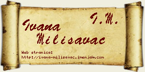Ivana Milisavac vizit kartica